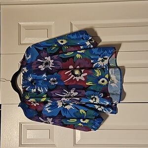 $5 add to bundle item DG2 off the shoulders flower power blouse